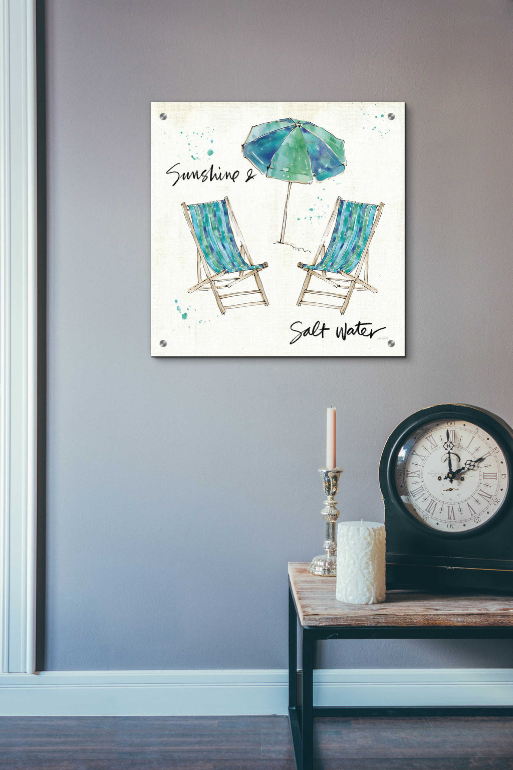 Beach Divas Life by Anne Tavoletti - 24x24 acrylic wall art in a room