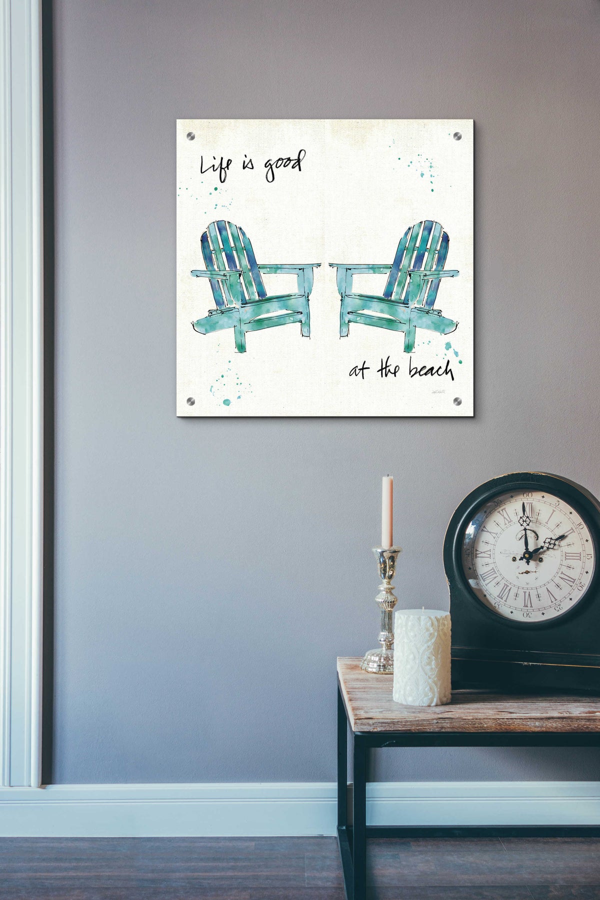 Beach Divas Salt Water by Anne Tavoletti - 24x24 acrylic wall art in a room