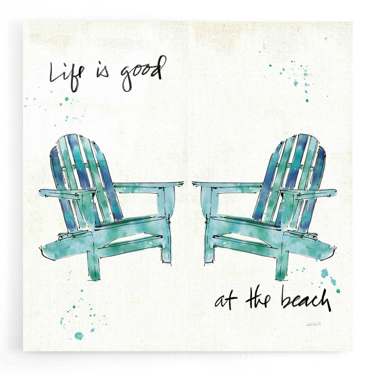 Beach Divas Salt Water by Anne Tavoletti acrylic glass wall art