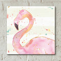 Flamingo Fever III by Anne Tavoletti - 12x12 acrylic wall art in a room