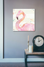 Flamingo Fever III by Anne Tavoletti - 24x24 acrylic wall art in a room