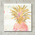 Flamingo Fever V by Anne Tavoletti - 12x12 acrylic wall art in a room