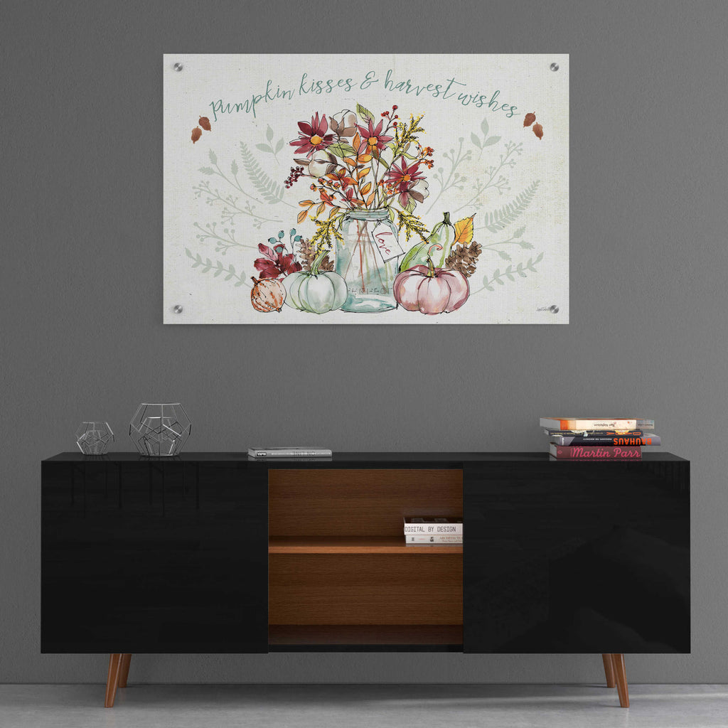 Festive Foliage I by Anne Tavoletti - 36x24 acrylic wall art in a room