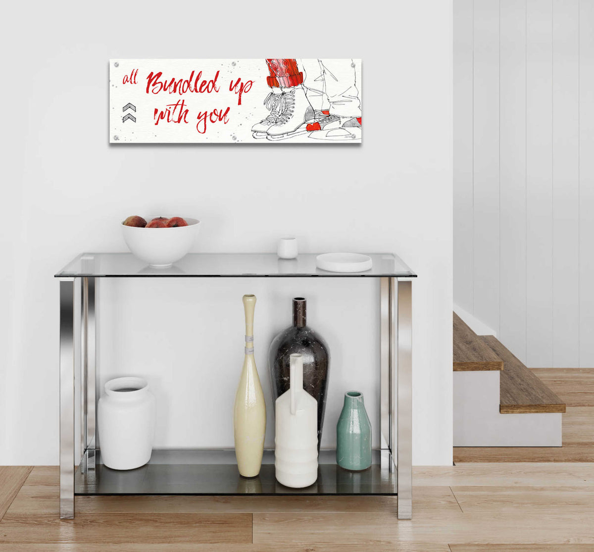 Winter Fashion VIII by Anne Tavoletti - 36x12 acrylic wall art in a room
