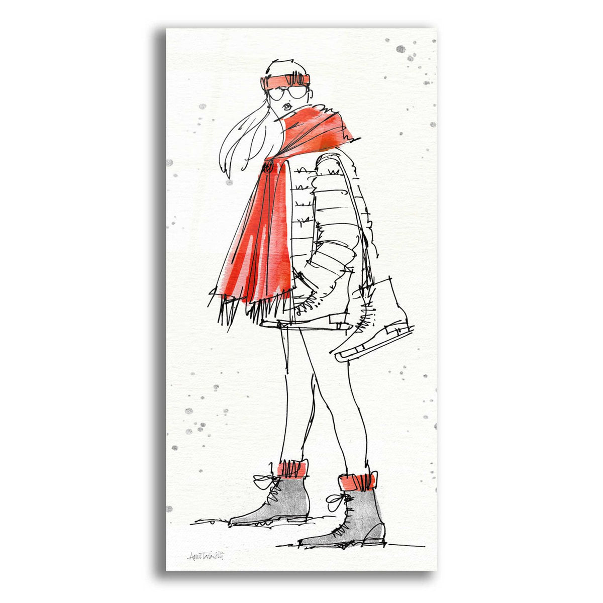 Winter Fashion II by Anne Tavoletti acrylic glass wall art