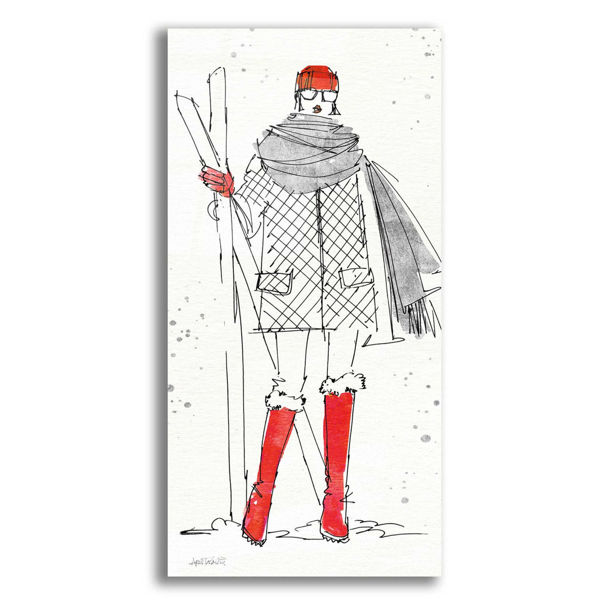 Winter Fashion I by Anne Tavoletti acrylic glass wall art
