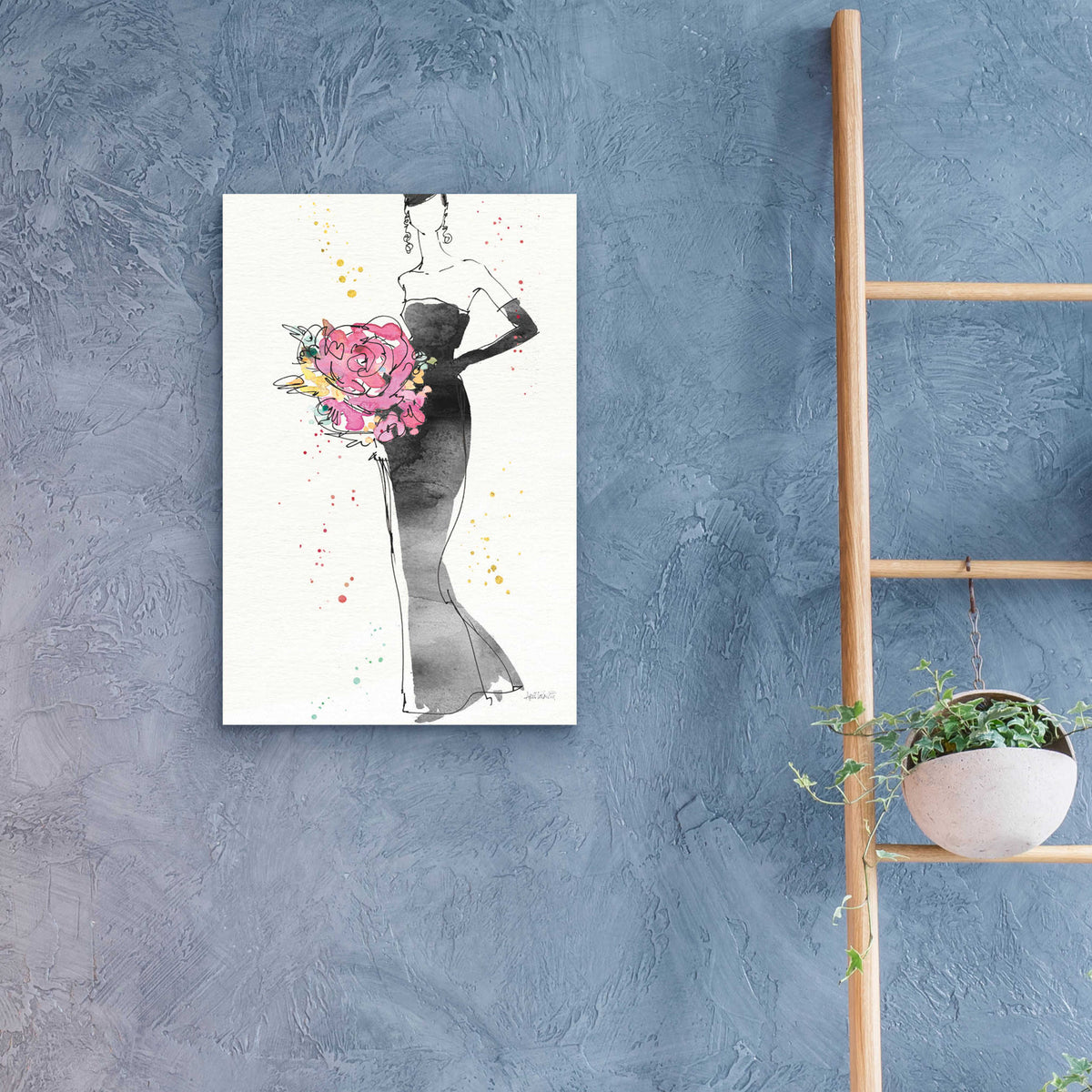 Floral Fashion III by Anne Tavoletti - 16x24 acrylic wall art in a room