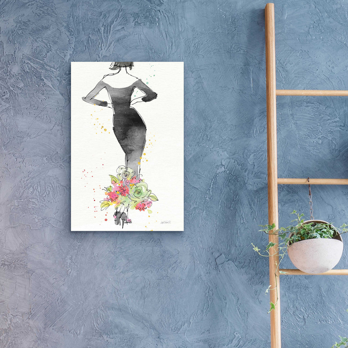 Floral Fashion I by Anne Tavoletti - 16x24 acrylic wall art in a room