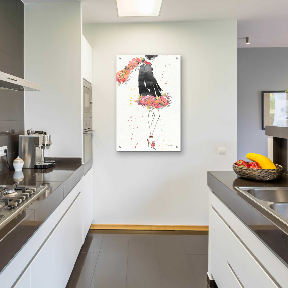 Floral Fashion IV by Anne Tavoletti - 24x36 acrylic wall art in a room