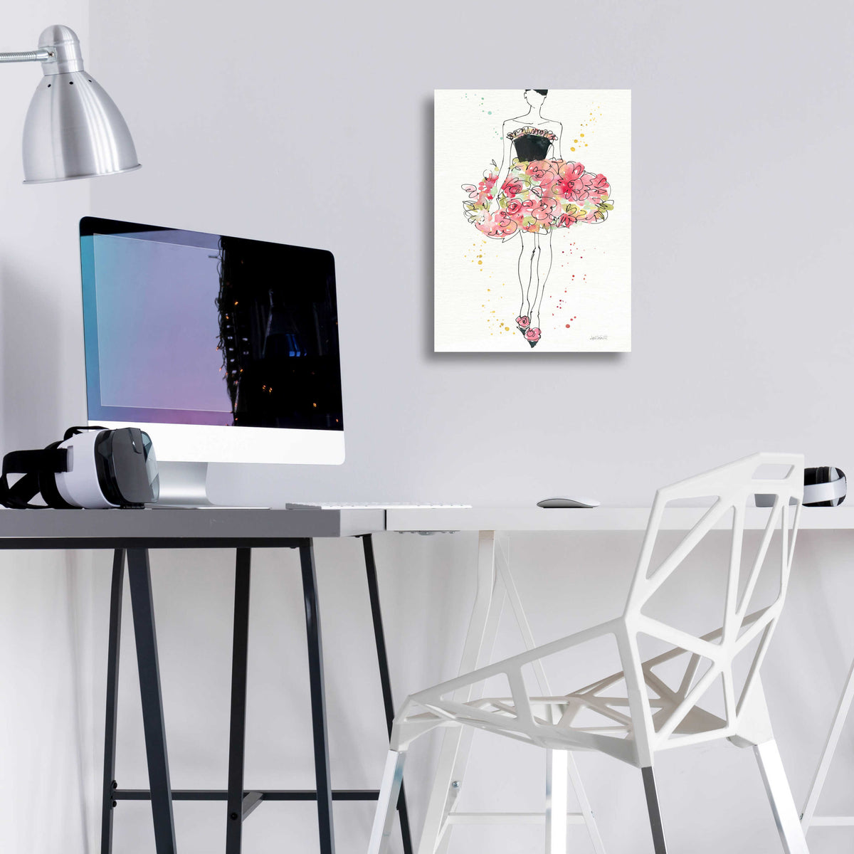 Floral Fashion II by Anne Tavoletti - 12x16 acrylic wall art in a room