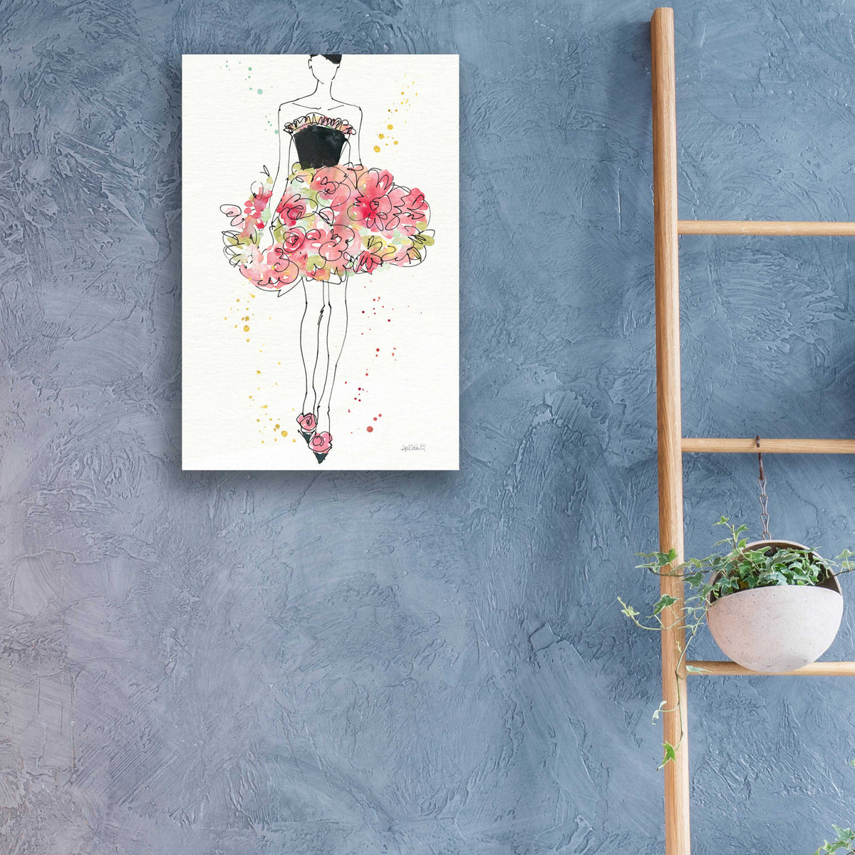 Floral Fashion II by Anne Tavoletti - 16x24 acrylic wall art in a room