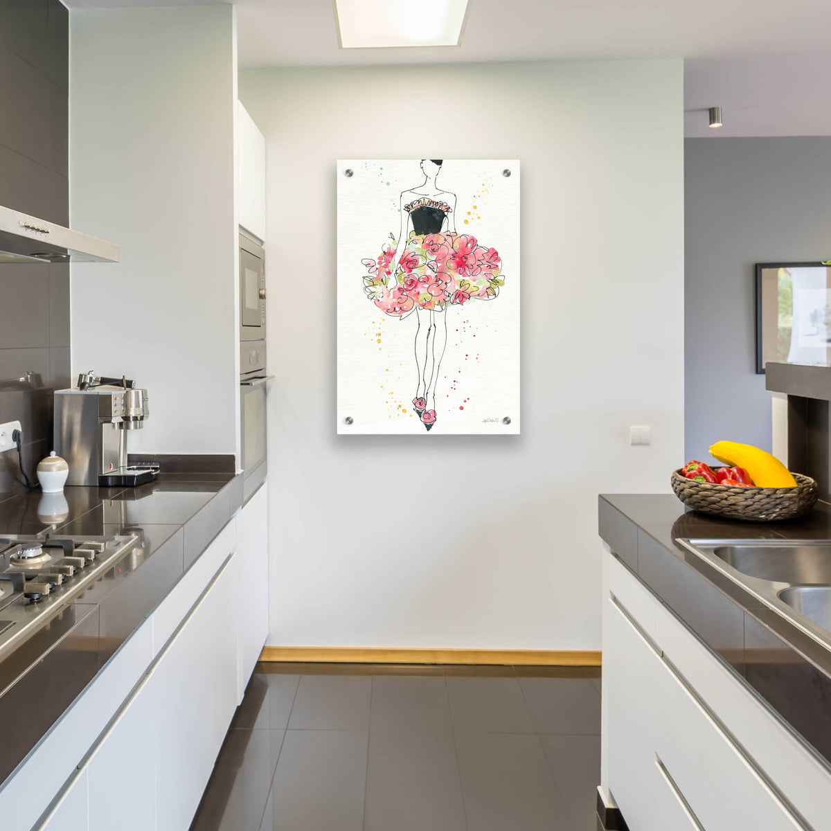 Floral Fashion II by Anne Tavoletti - 24x36 acrylic wall art in a room