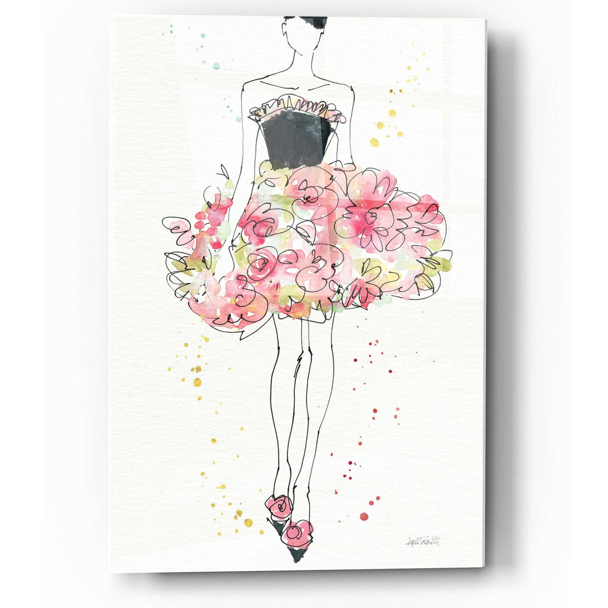 Floral Fashion II by Anne Tavoletti acrylic glass wall art
