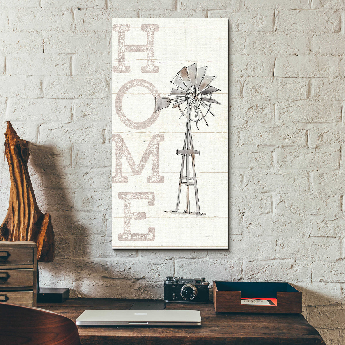 Farm Memories III by Anne Tavoletti - 12x24 acrylic wall art in a room