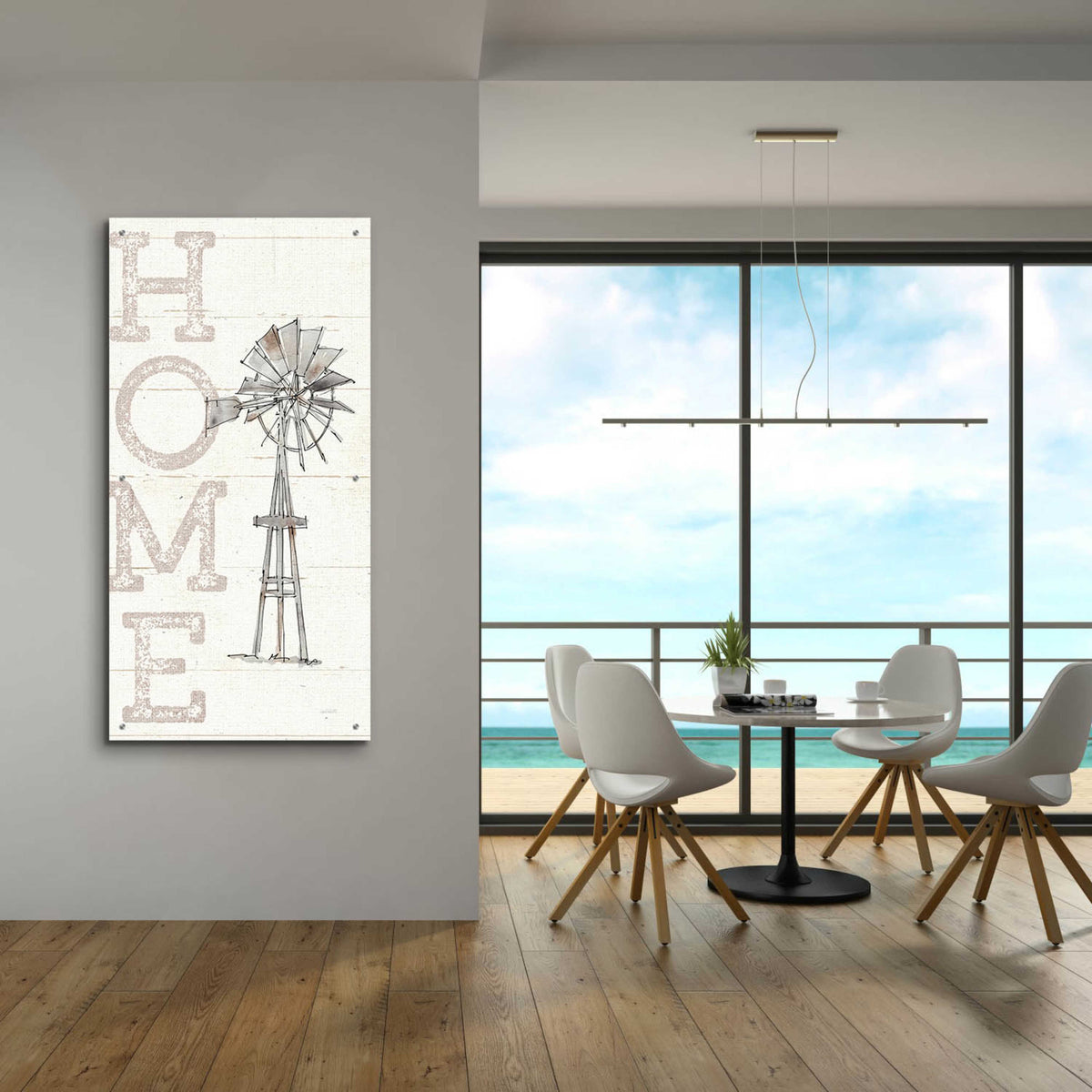 Farm Memories III by Anne Tavoletti - 24x48 acrylic wall art in a room