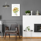 Sunflower Fields II by Anne Tavoletti - 16x24 acrylic wall art in a room