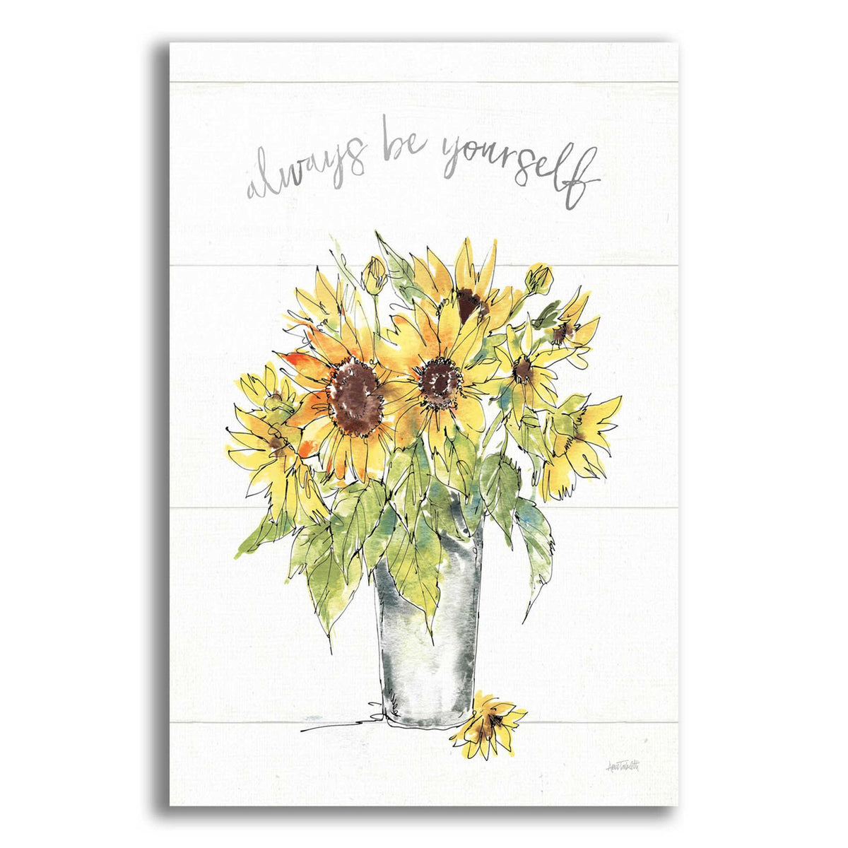 Sunflower Fields II by Anne Tavoletti acrylic glass wall art