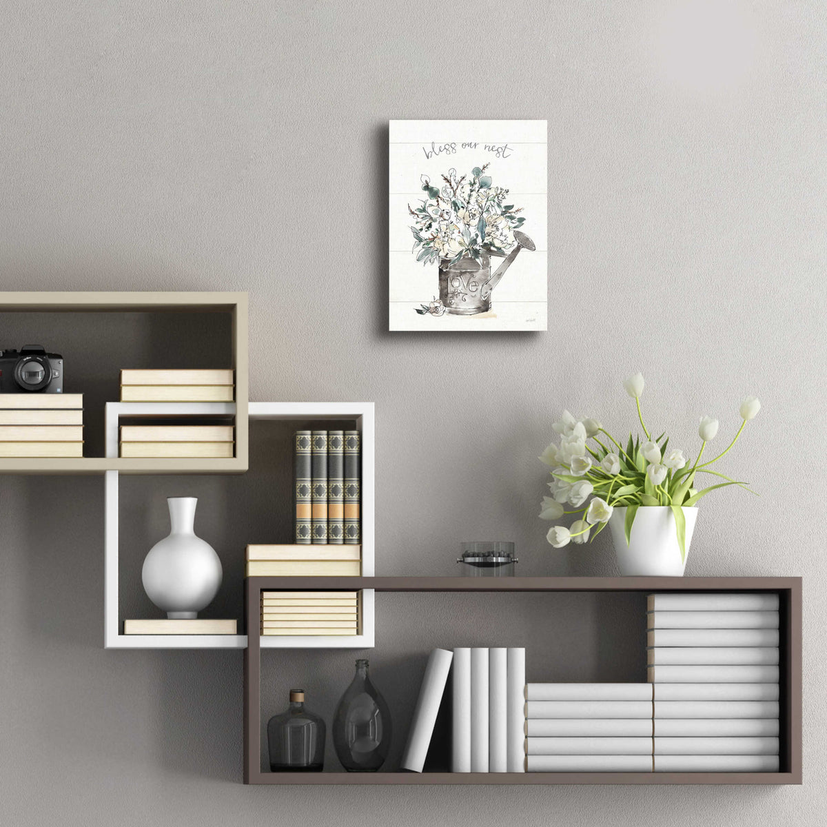 Modern Farmhouse IV by Anne Tavoletti - 12x16 acrylic wall art in a room