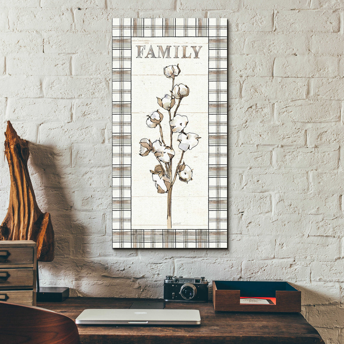 Farm Memories IX Family by Anne Tavoletti - 12x24 acrylic wall art in a room
