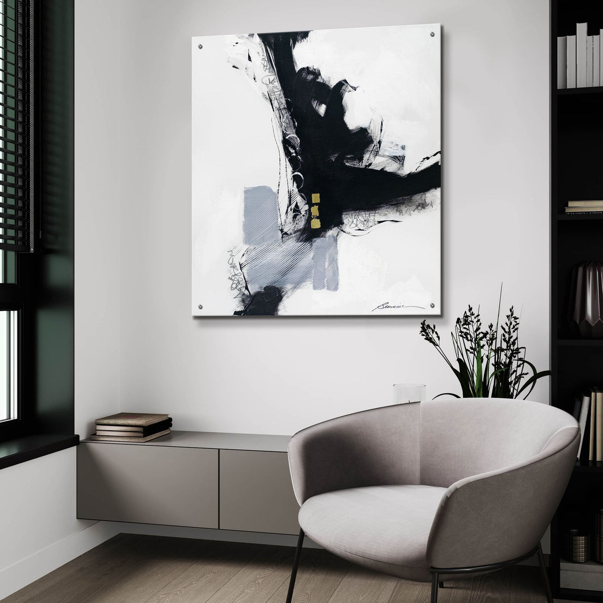 Three Hots And A Cot by Beau Wild - 36x36 acrylic wall art in a room