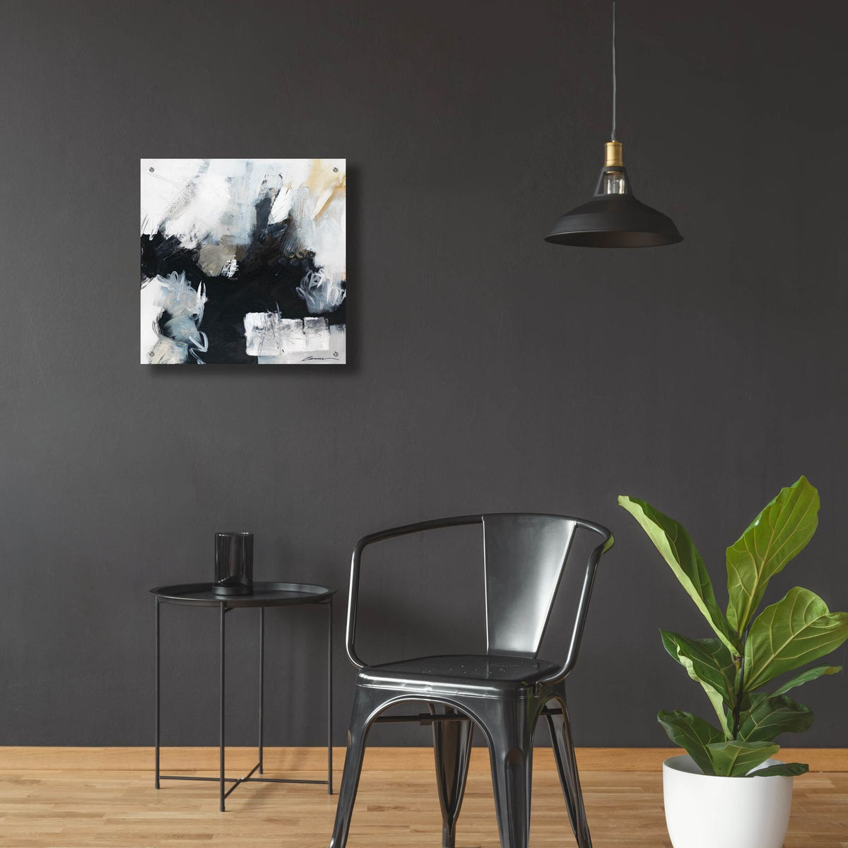 Brown Eyes Again by Beau Wild - 24x24 acrylic wall art in a room
