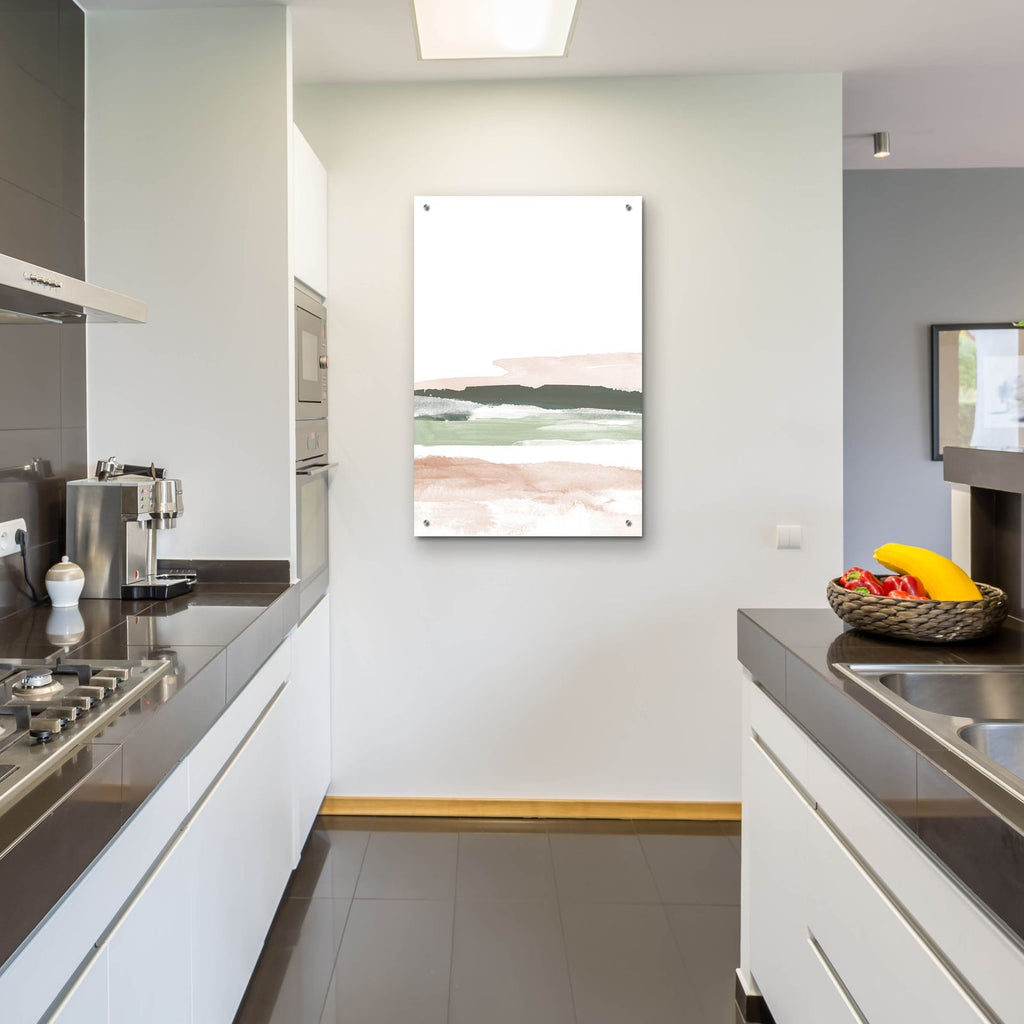 Pink Grey No. 2 by Brandon Wong - 24x36 acrylic wall art in a room