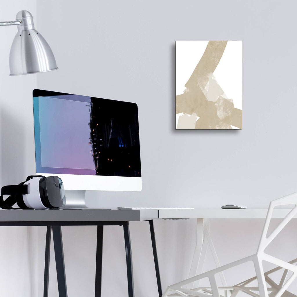 Modern Neutrals No. 1 by Brandon Wong - 12x16 acrylic wall art in a room
