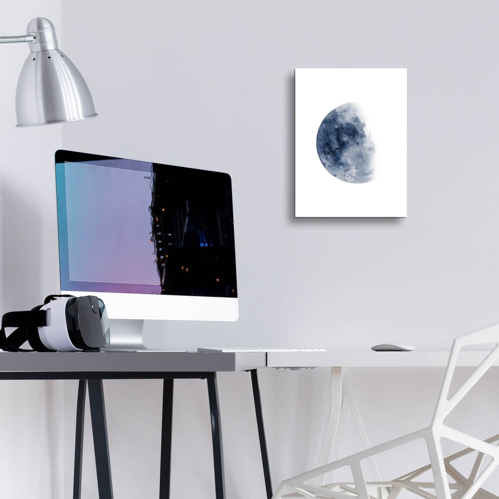 Blue Moon Waning No. 1 by Brandon Wong - 12x16 acrylic wall art in a room