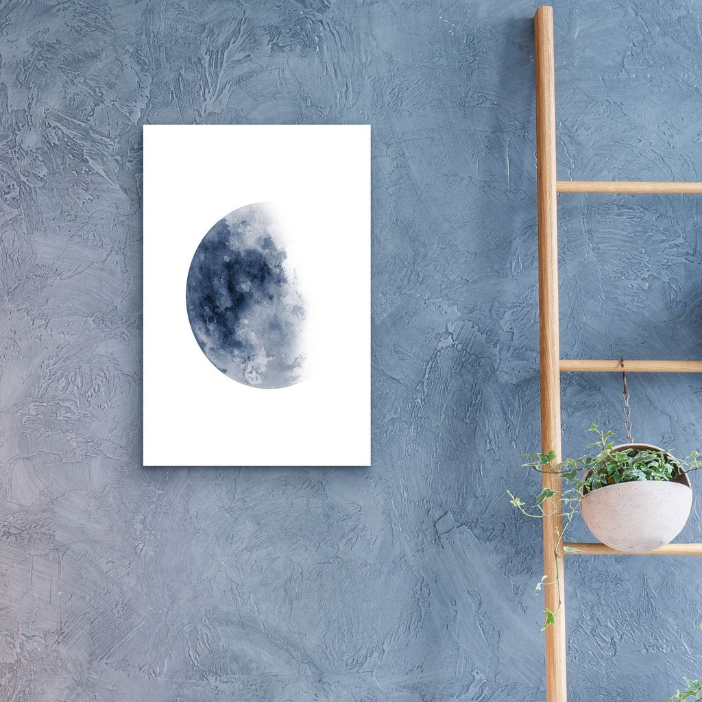 Blue Moon Waning No. 1 by Brandon Wong - 16x24 acrylic wall art in a room