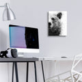 Bear At Attention by Brandon Wong - 12x16 acrylic wall art in a room