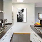 Bear At Attention by Brandon Wong - 24x36 acrylic wall art in a room