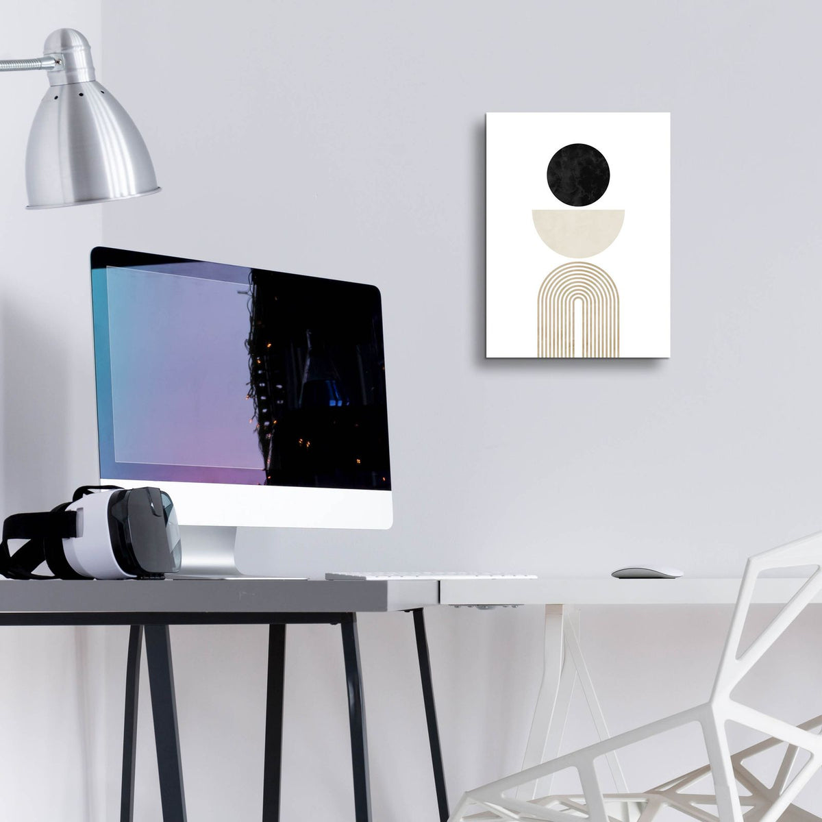 Black Beige No. 1 by Brandon Wong - 12x16 acrylic wall art in a room