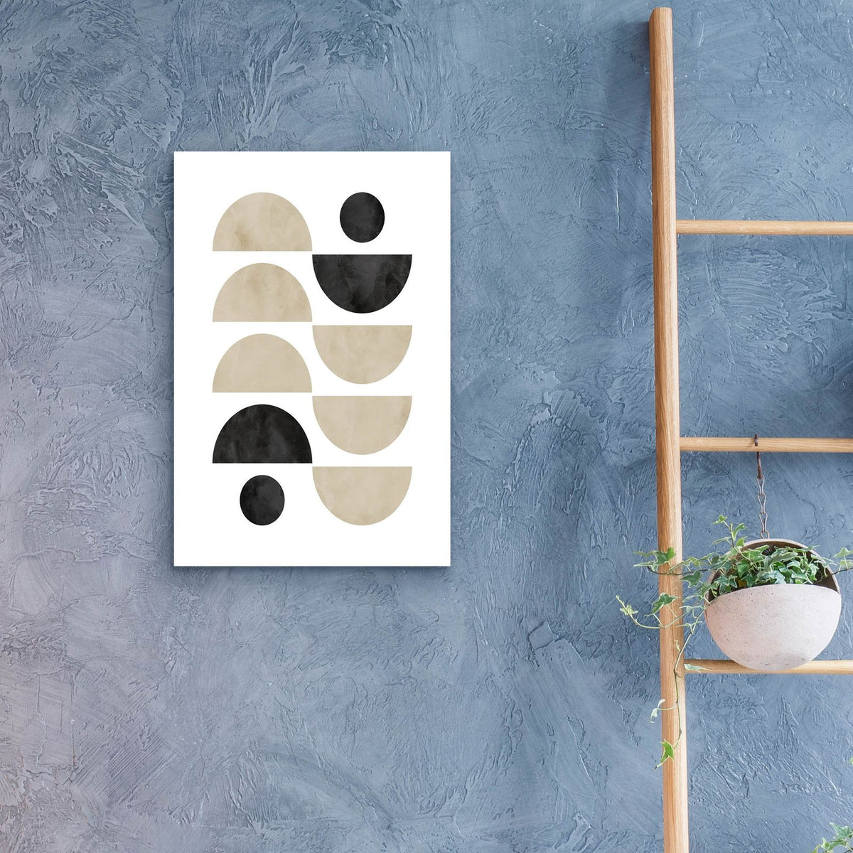 Black Beige No. 2 by Brandon Wong - 16x24 acrylic wall art in a room