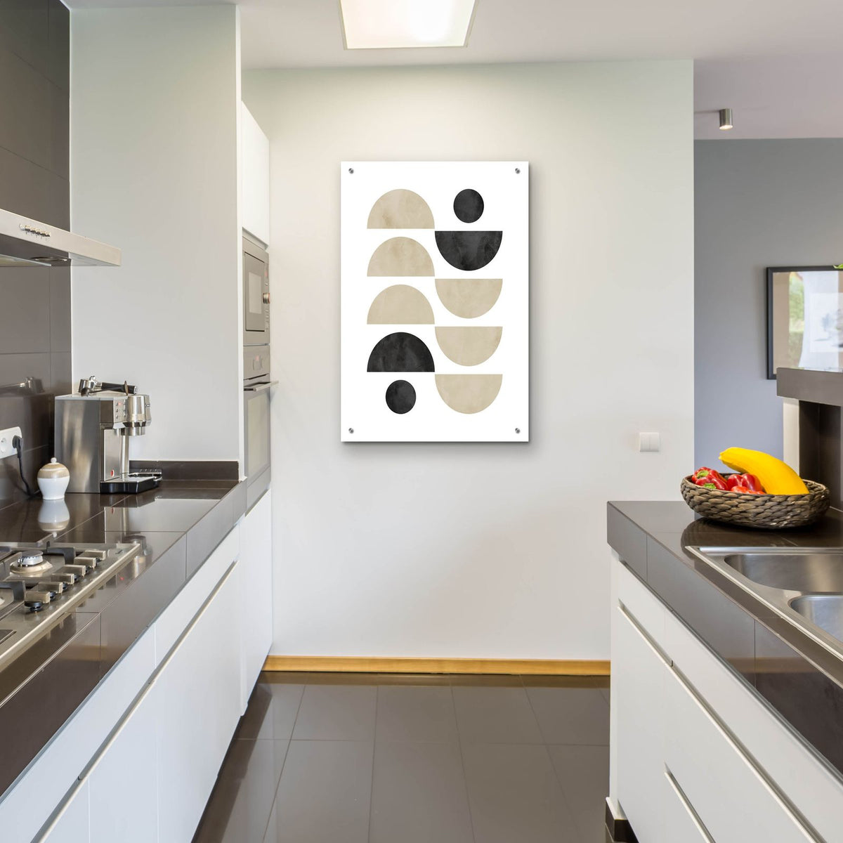 Black Beige No. 2 by Brandon Wong - 24x36 acrylic wall art in a room