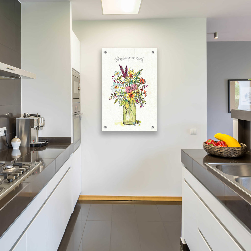 Simply Petals III by Anne Tavoletti - 24x36 acrylic wall art in a room