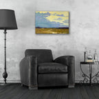 Yellow Sky by Carol Strock Wasson - 24x16 acrylic wall art in a room