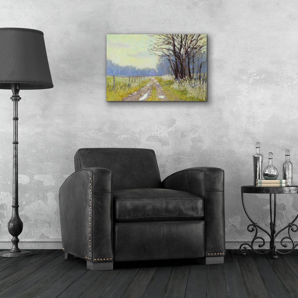 Spring Warm Up by Carol Strock Wasson - 24x16 acrylic wall art in a room