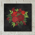 Red Flowers by Bluebird Barn - 12x12 acrylic wall art in a room