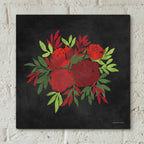 Red Flowers by Bluebird Barn - 12x12 acrylic wall art in a room