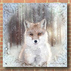 Enchanted Winter Fox by Bluebird Barn - 36x36 acrylic wall art in a room