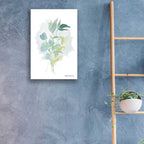 Watercolor Greenery Series II by Bluebird Barn - 16x24 acrylic wall art in a room