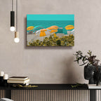 Umbrellas No. 1 by Carlos Vargas - 24x16 acrylic wall art in a room