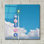 Premiere Motel by Carlos Vargas - 12x12 acrylic wall art in a room