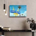 5 Points Car Wash by Carlos Vargas - 24x16 acrylic wall art in a room