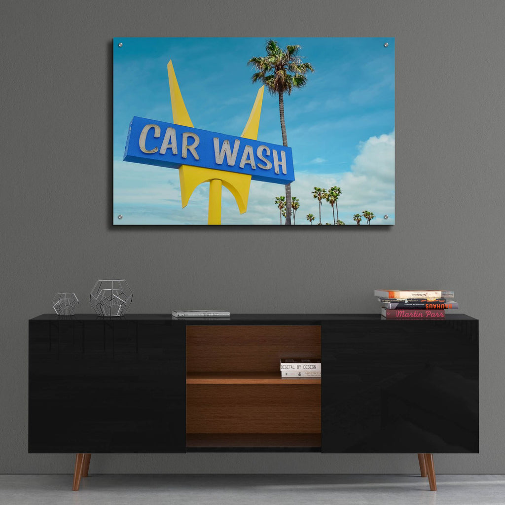 5 Points Car Wash by Carlos Vargas - 36x24 acrylic wall art in a room