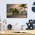 HawaII Palm Sunset No. 1 by Carlos Vargas - 16x12 acrylic wall art in a room