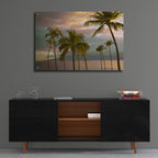 HawaII Palm Sunset No. 1 by Carlos Vargas - 36x24 acrylic wall art in a room