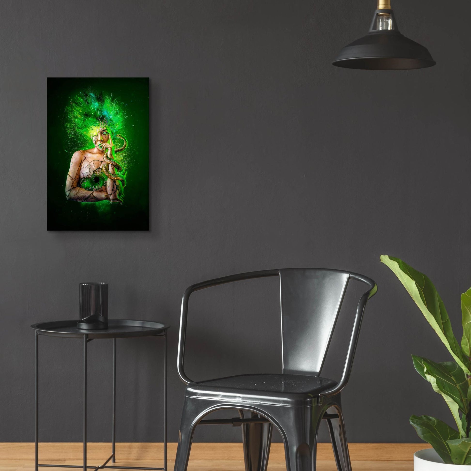 Epic Art 'Envy - Paradise Lost Seven Deadly Sins' by Mario Sanchez Nevado Acrylic Glass Wall Art,16x24