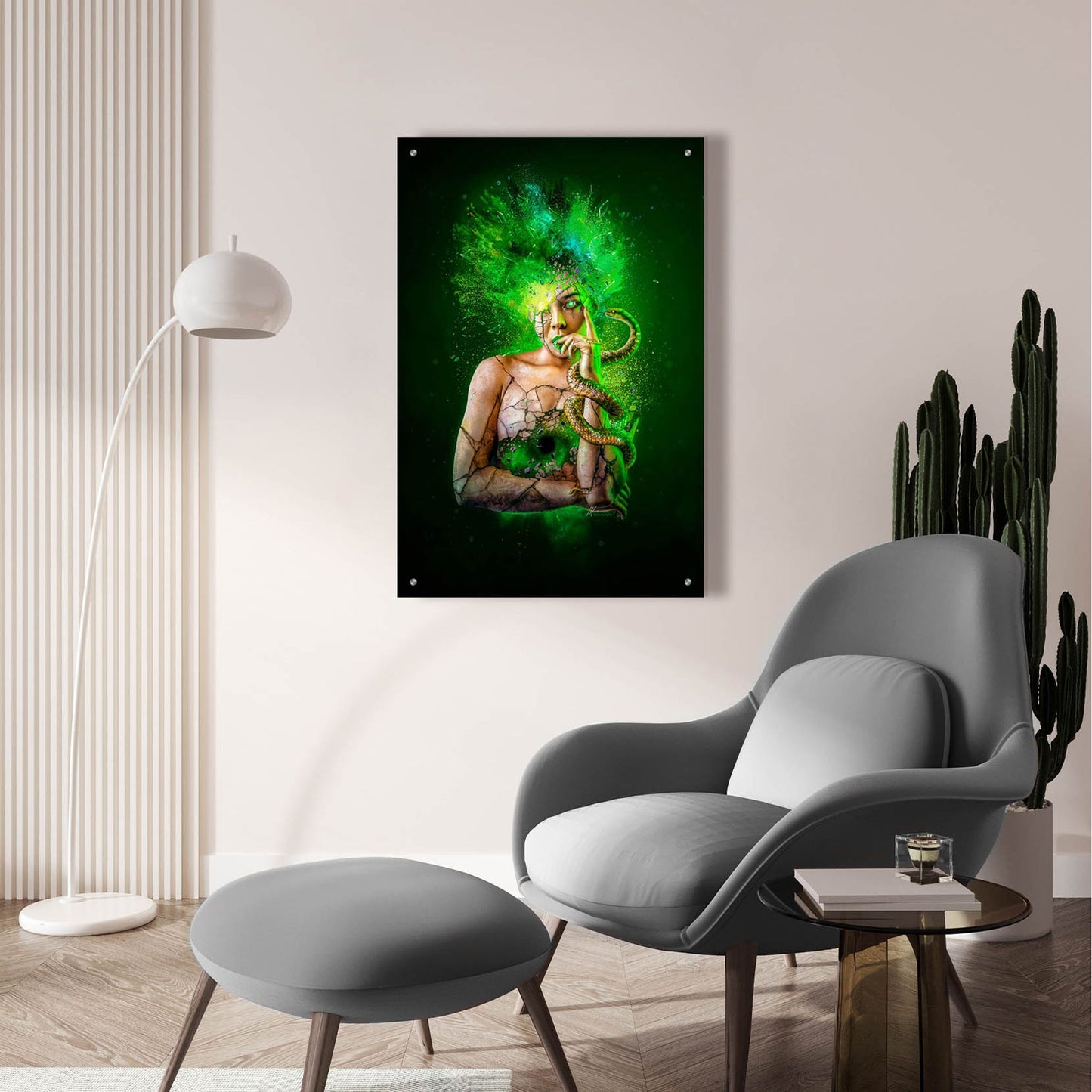 Epic Art 'Envy - Paradise Lost Seven Deadly Sins' by Mario Sanchez Nevado Acrylic Glass Wall Art,24x36