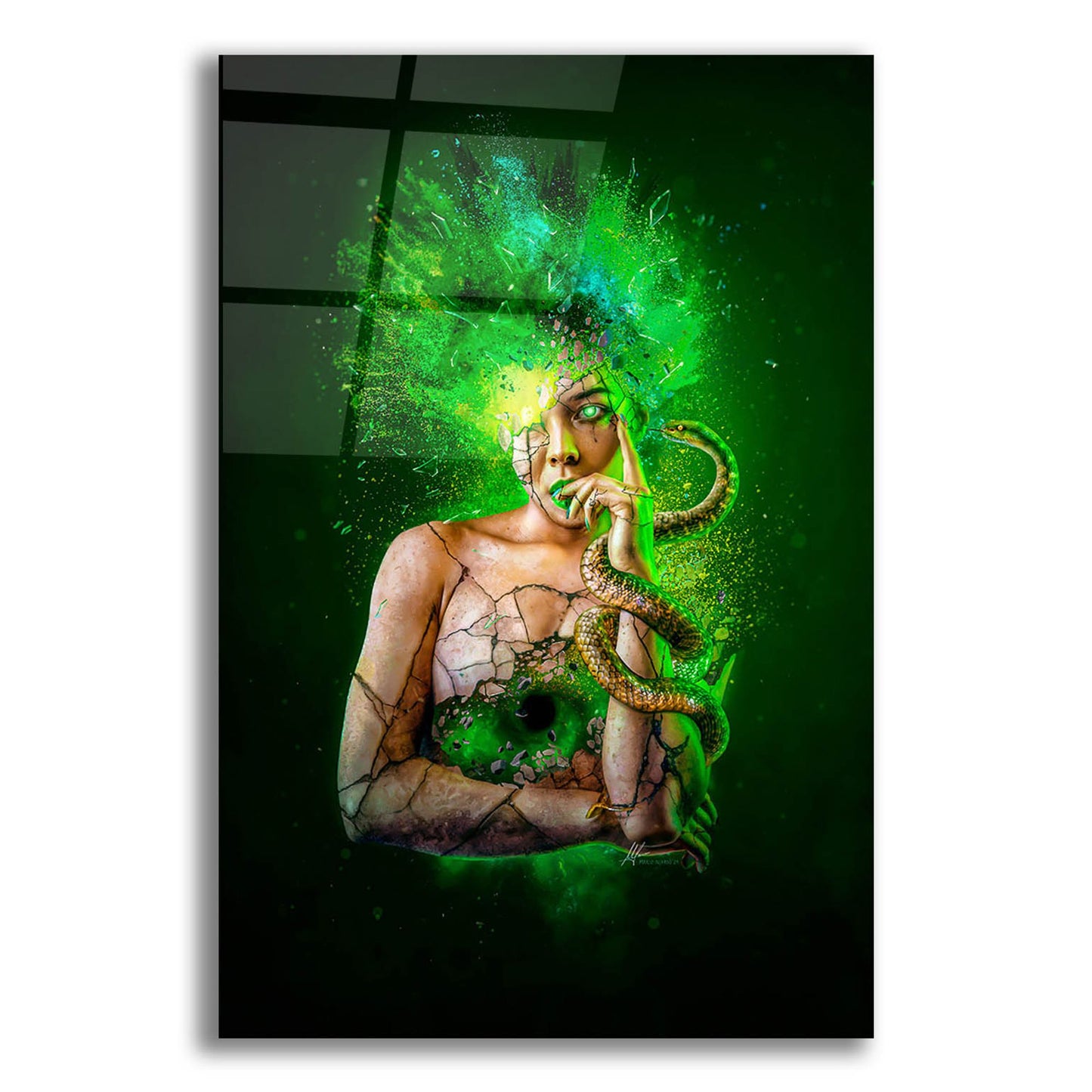 Epic Art 'Envy - Paradise Lost Seven Deadly Sins' by Mario Sanchez Nevado Acrylic Glass Wall Art